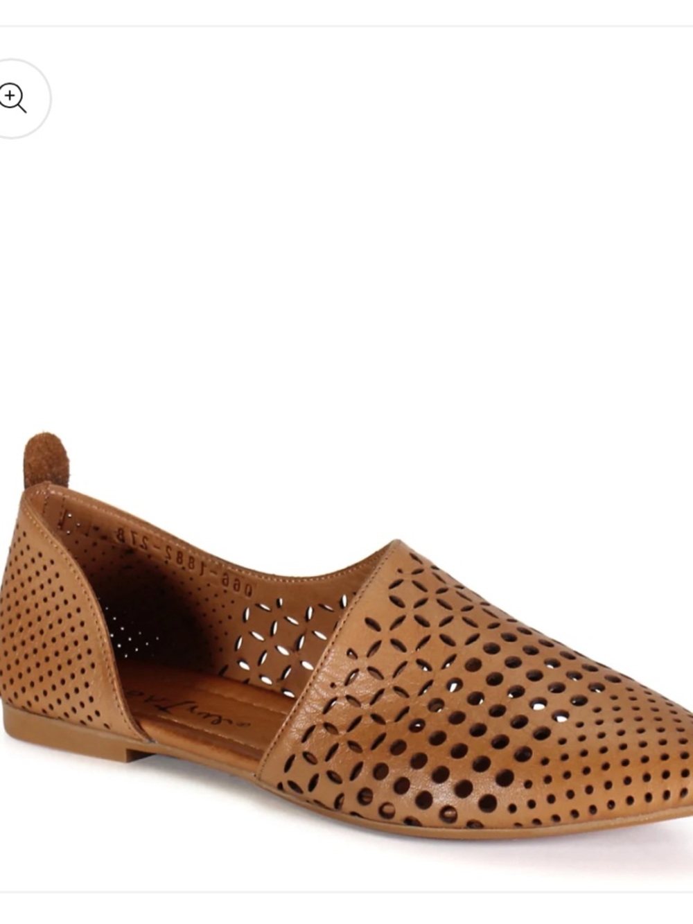 Dibs True brown leather flats. Size 8